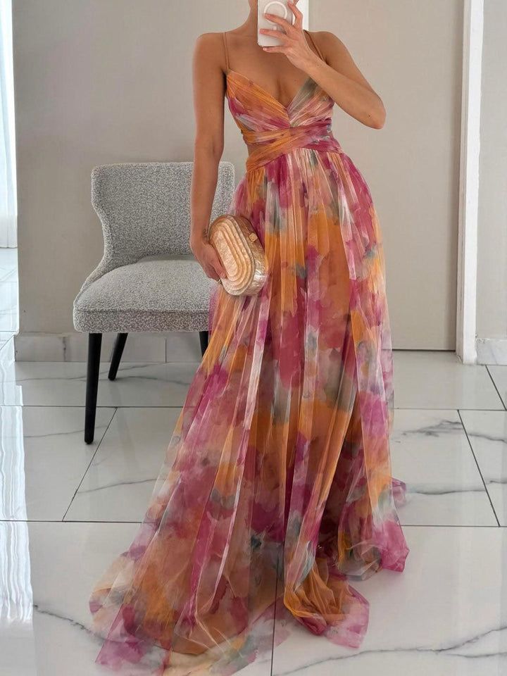 Elowen | Floral V-Neck Maxi