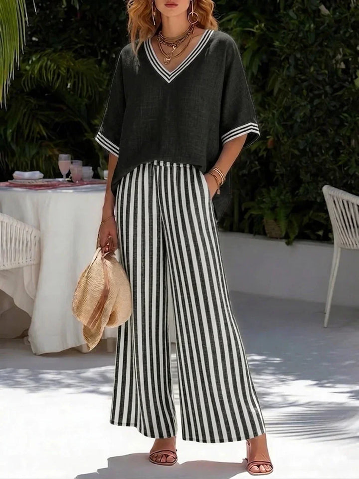 Celia | Striped Two-Piece Set