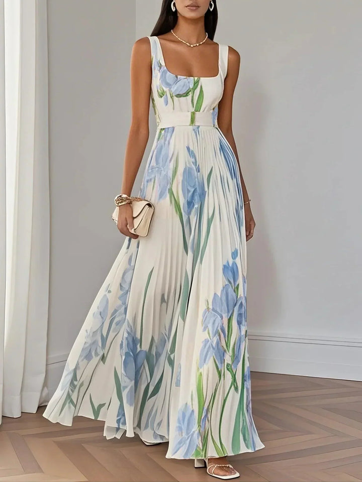 Cassandra | Floral Chiffon Maxi Dress