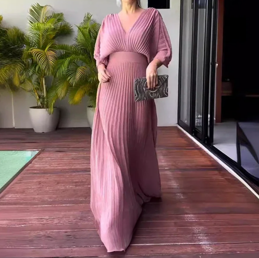Celeste | Pleated Maxi Dress