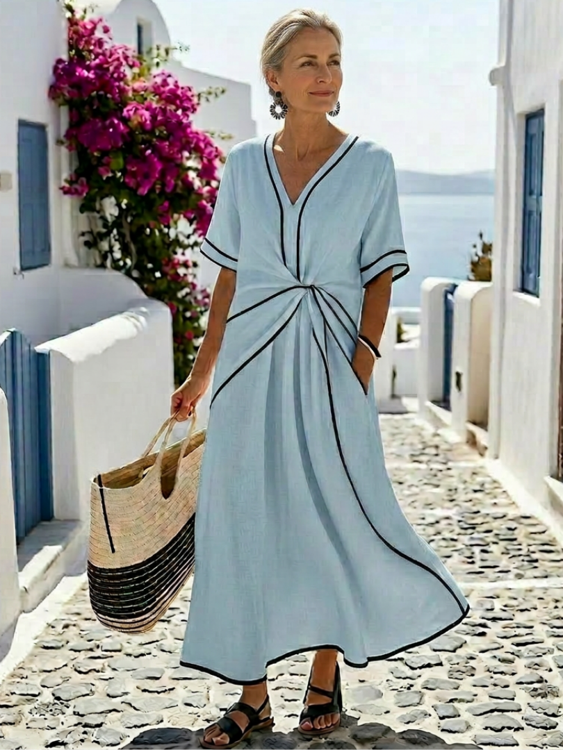 Anouk | V-Neck Midi Dress