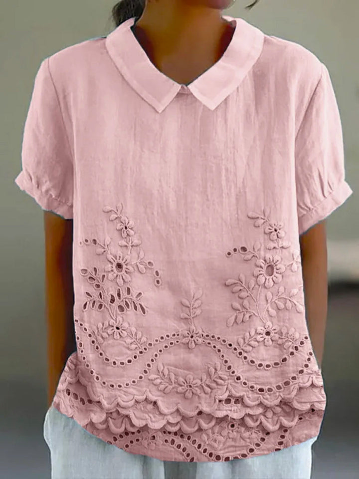 Amara | Embroidered Floral Shirt