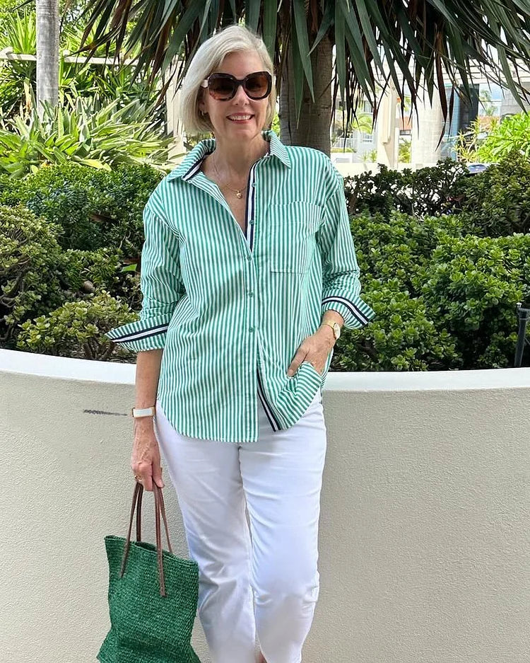 Clara | Striped Blouse
