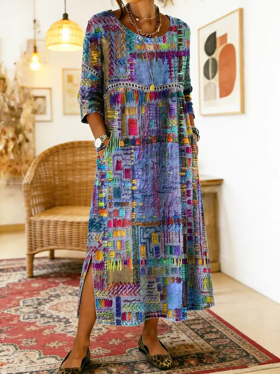 Sophie | Ethnic Patchwork Dress