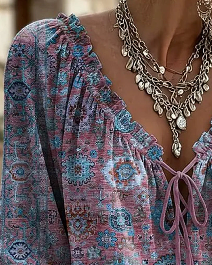 Elodie | Vintage Print Blouse