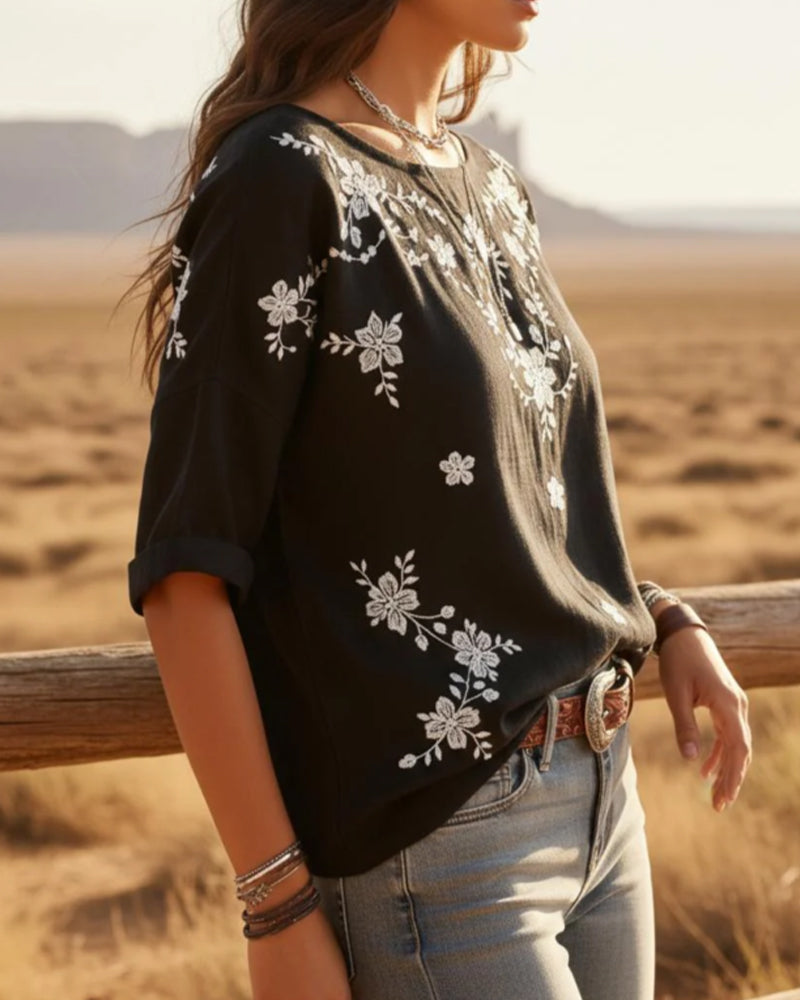 Althea | Floral Loose Blouse