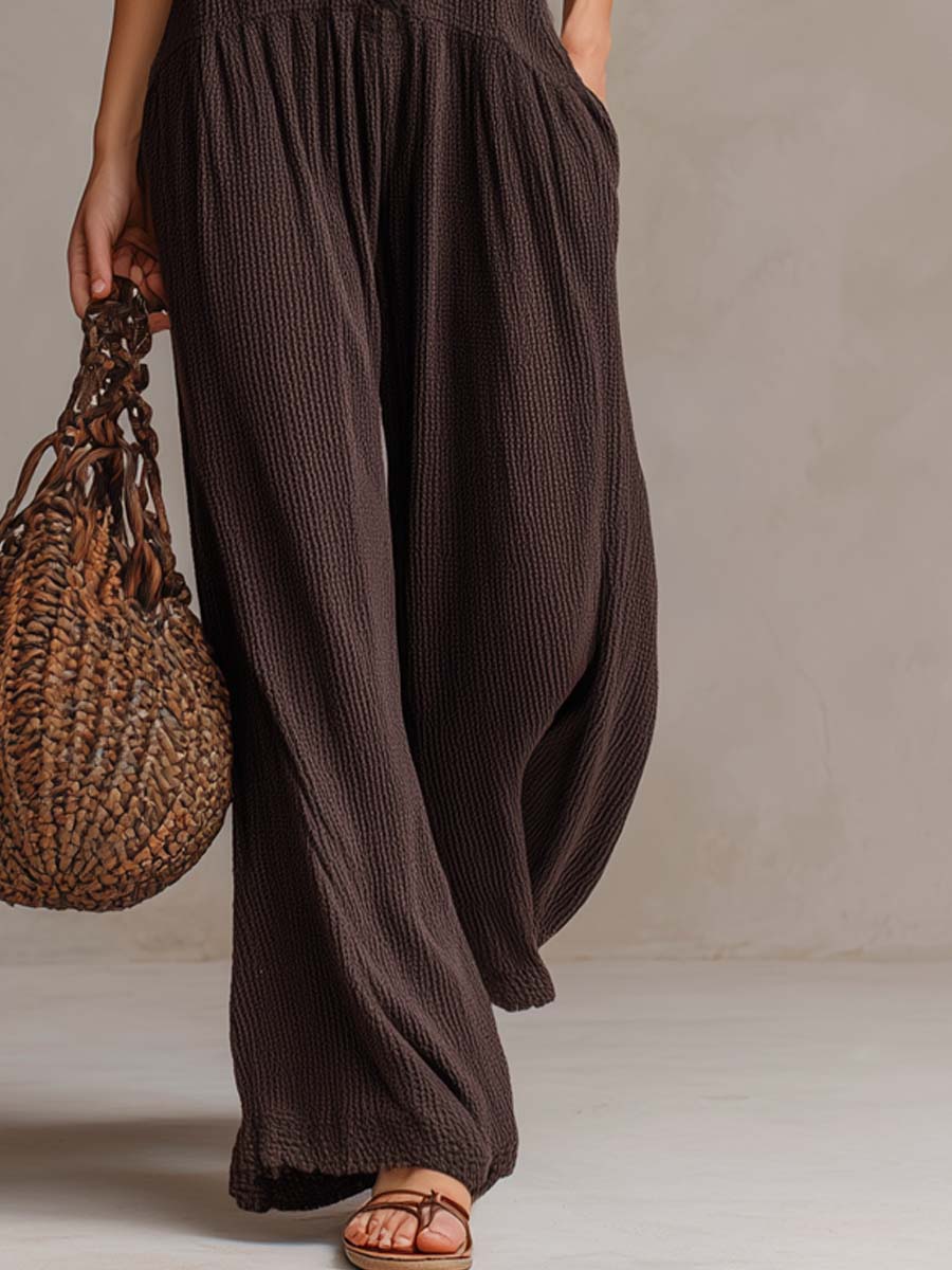 Livia | Ruffle Neck Jumpsuit
