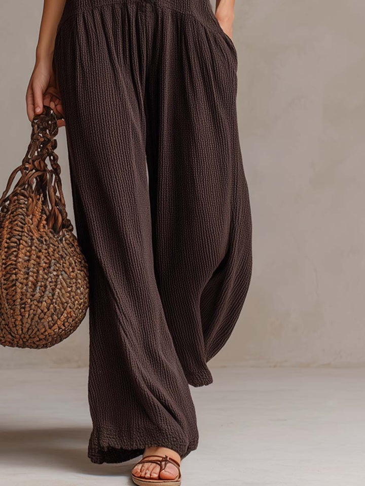 Livia | Ruffle Neck Jumpsuit