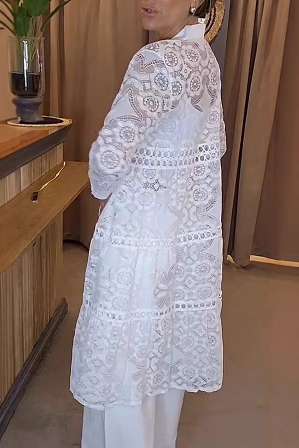 Aria | Lace Button Shirt