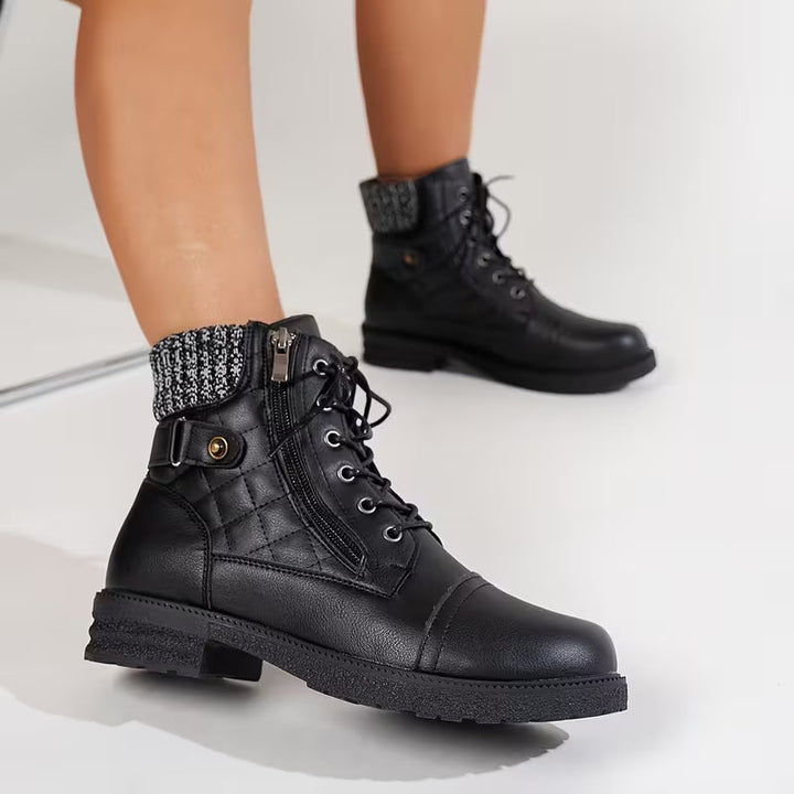 Elowen | Knit Round Toe Boots