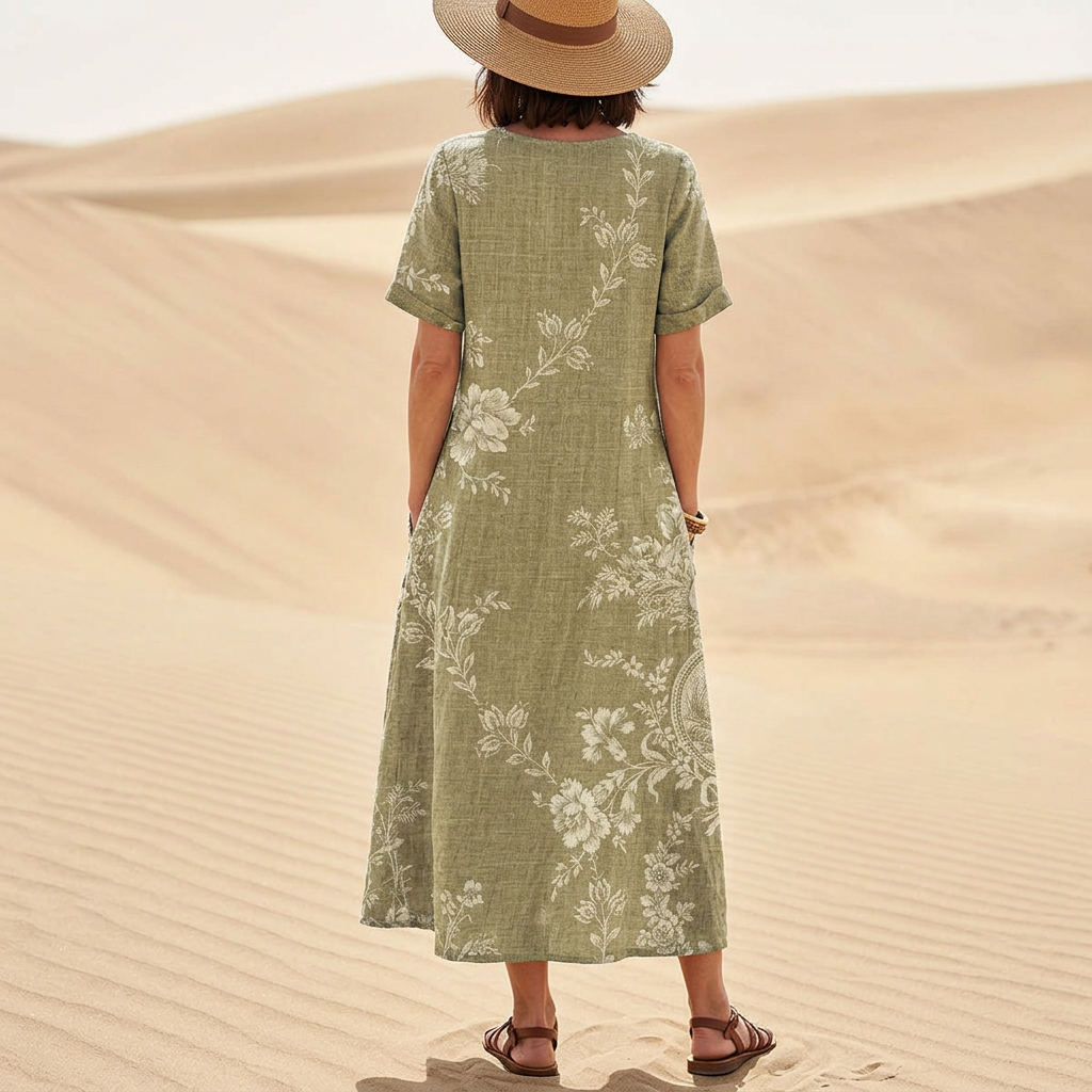 Selene | Linen Pocket Dress