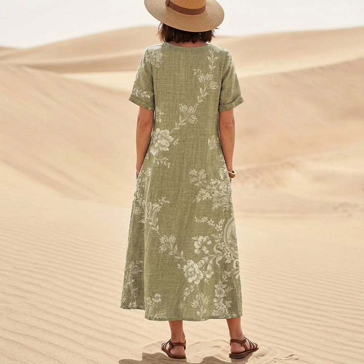 Selene | Linen Pocket Dress