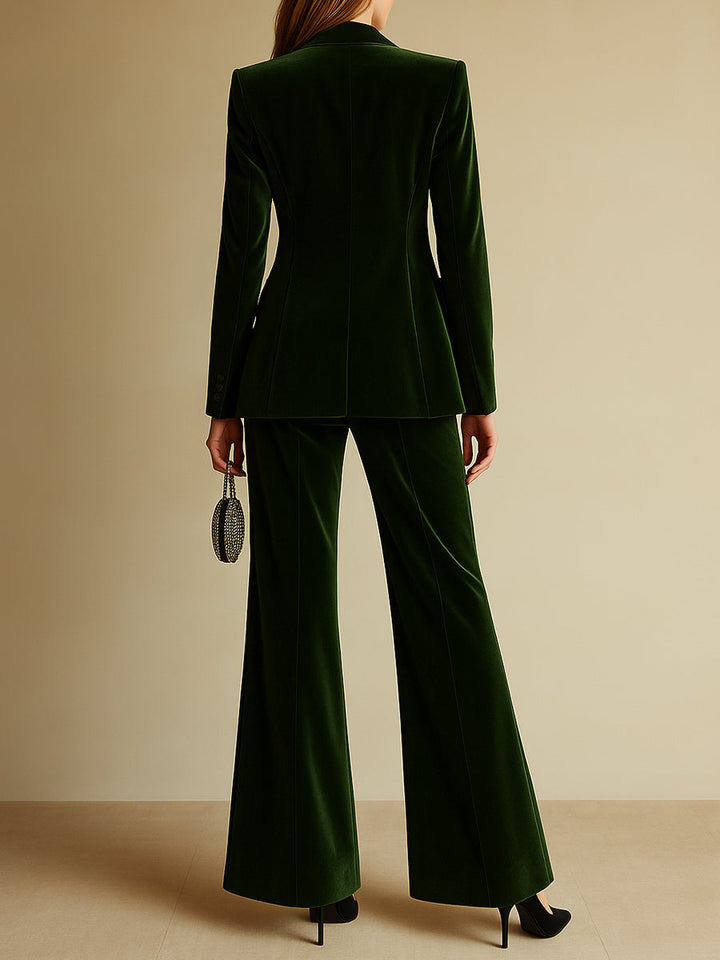 Solene | Velvet Power Suit