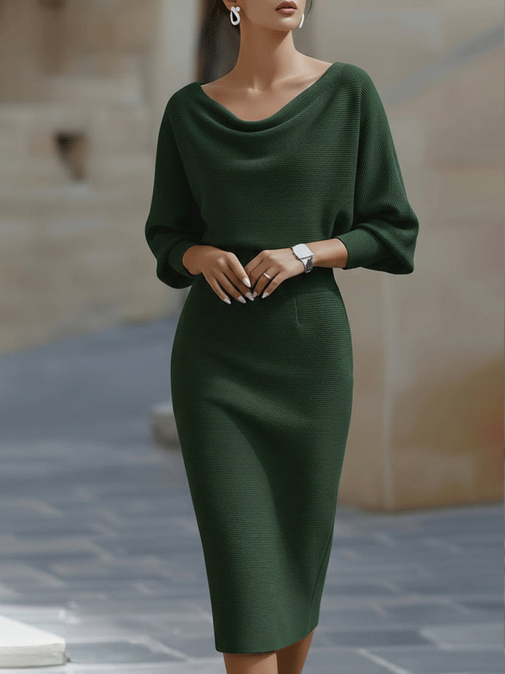 Luna | Draped Midi Dress