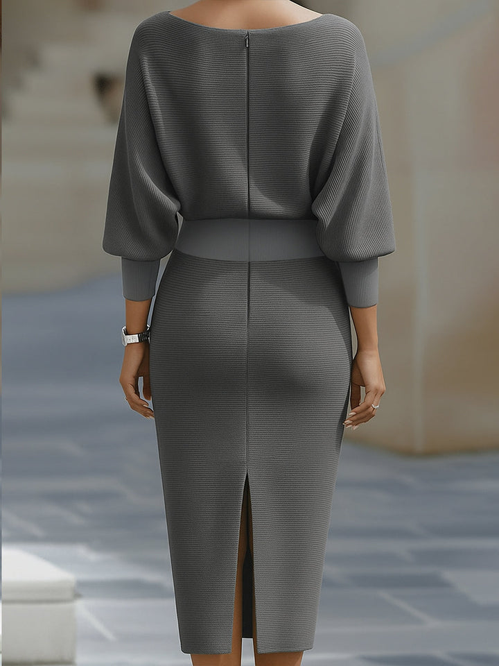 Luna | Draped Midi Dress