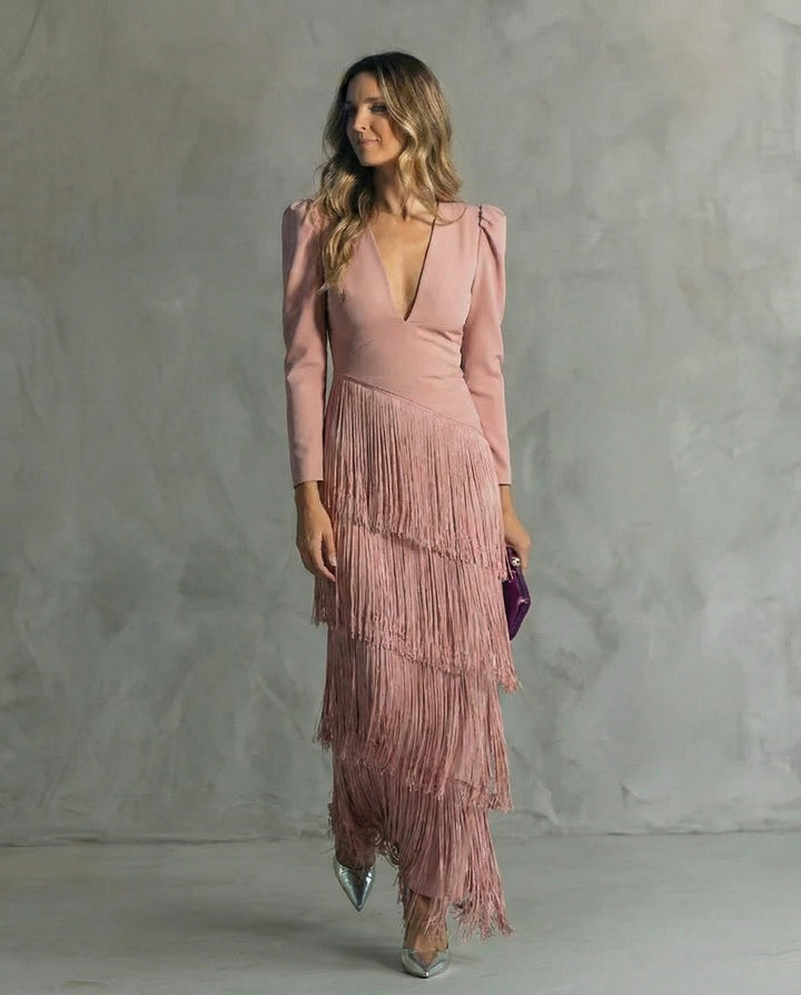 Amara | Elegant Fringe Dress