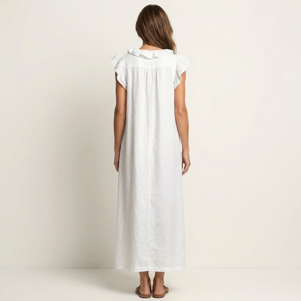 Amara | V-Neck Linen Dress