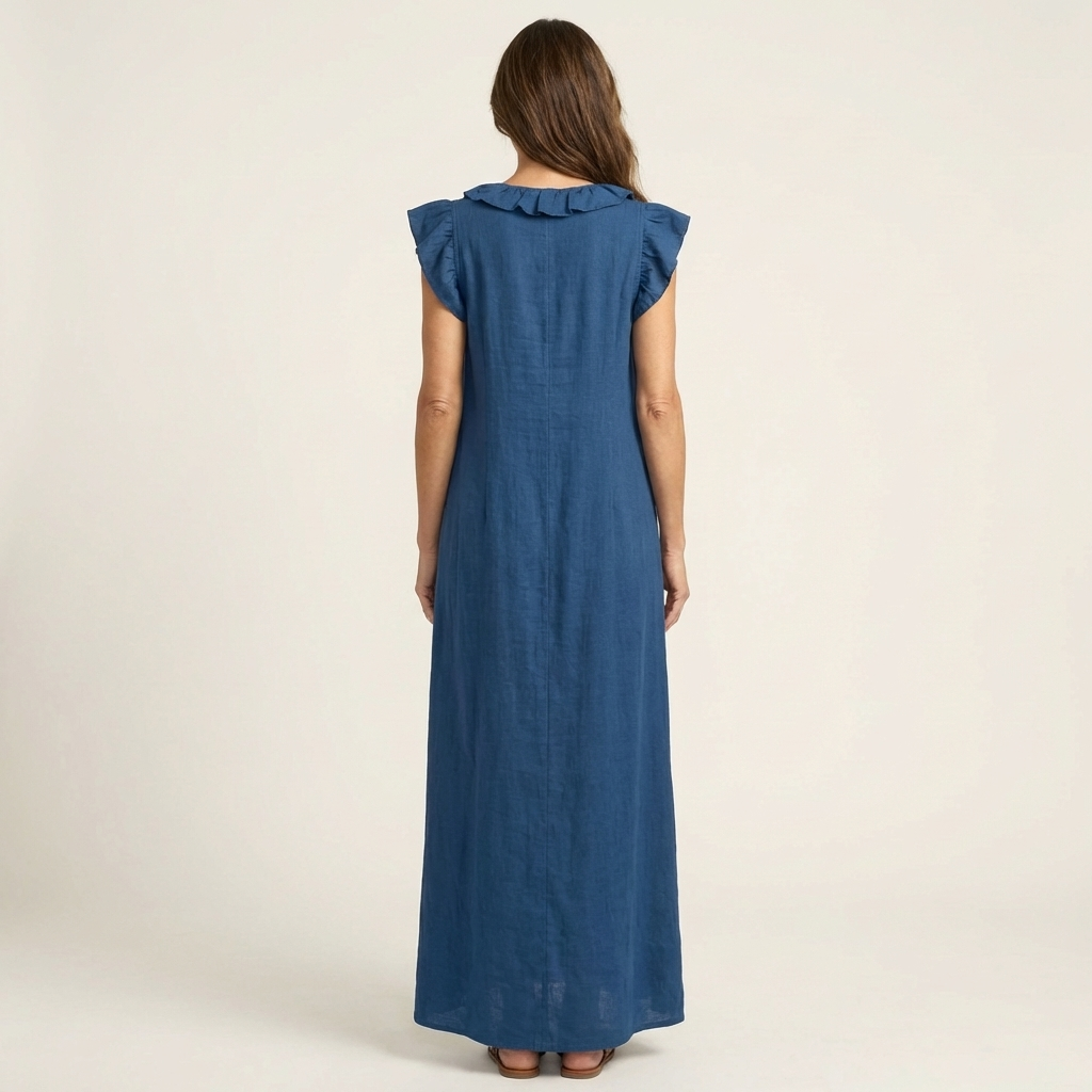 Amara | V-Neck Linen Dress
