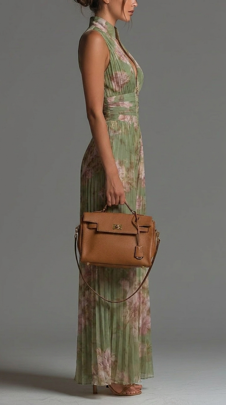 Allegra | Pleated Floral Jumpsuit