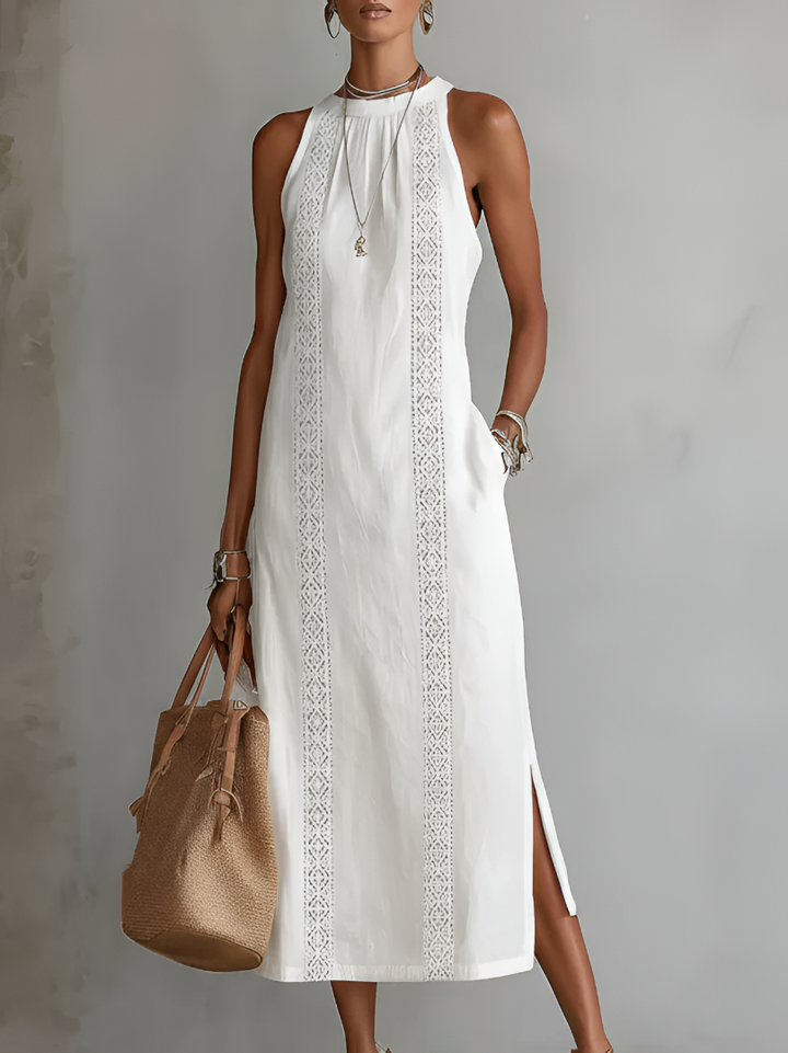 Amara | Linen blend Midi Dress