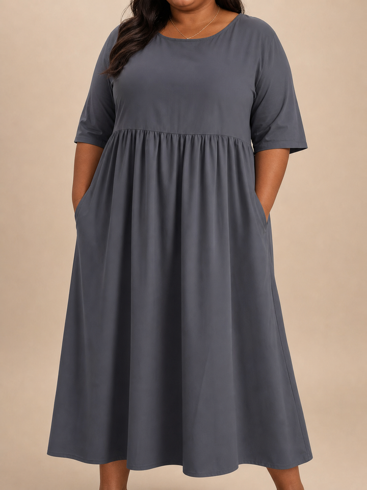 Emily | Classic Mid Sleeve Dress