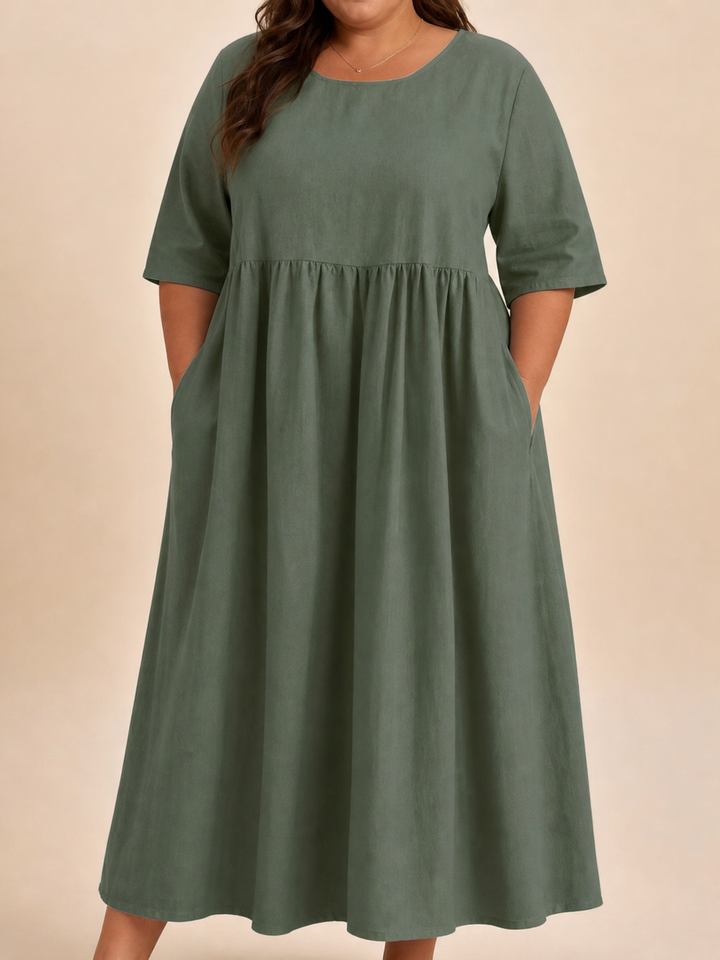 Emily | Classic Mid Sleeve Dress