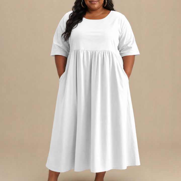 Emily | Classic Mid Sleeve Dress