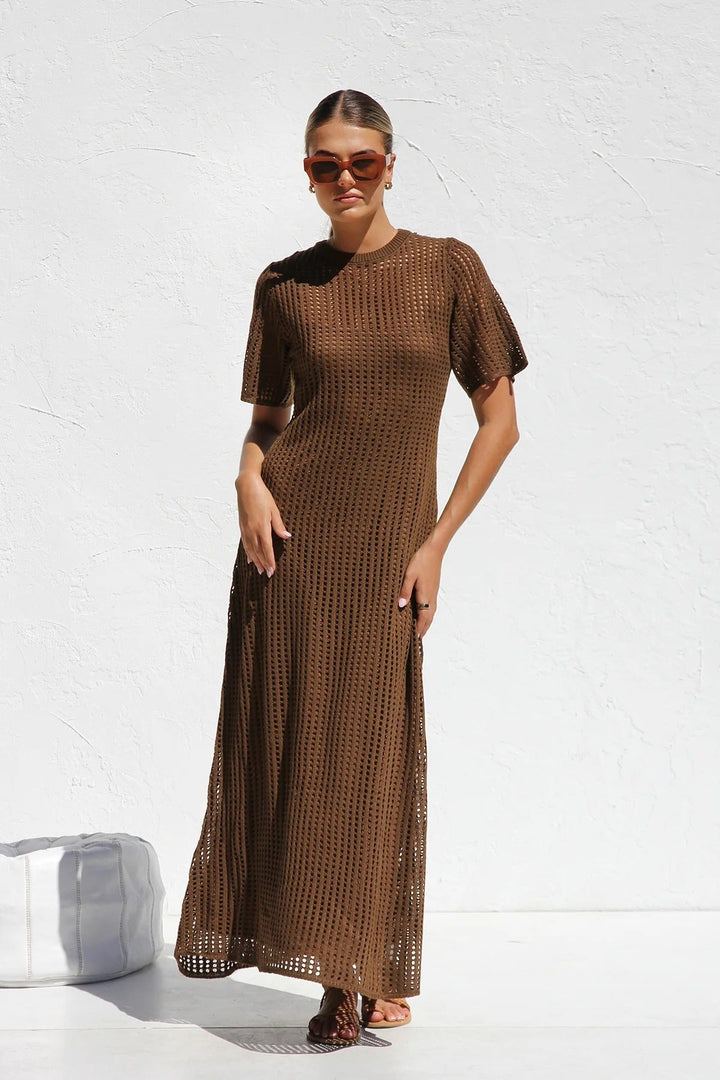 Clara | Crochet Maxi Dress
