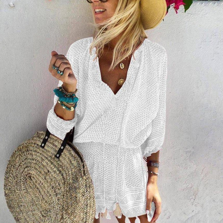 Clara | V-Neck Mini Dress