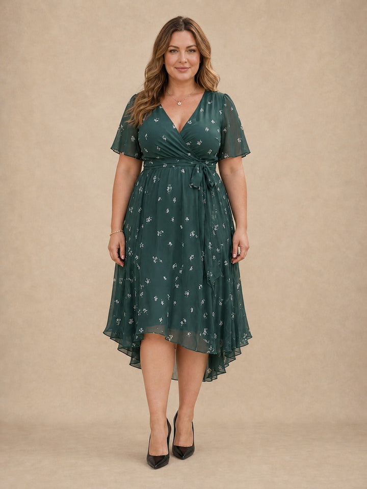 Koraline Floral Wrap Dress