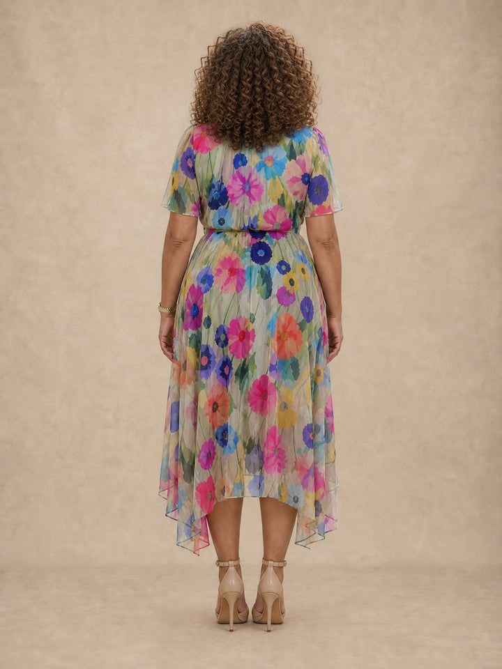 Hesper Floral Wrap Dress