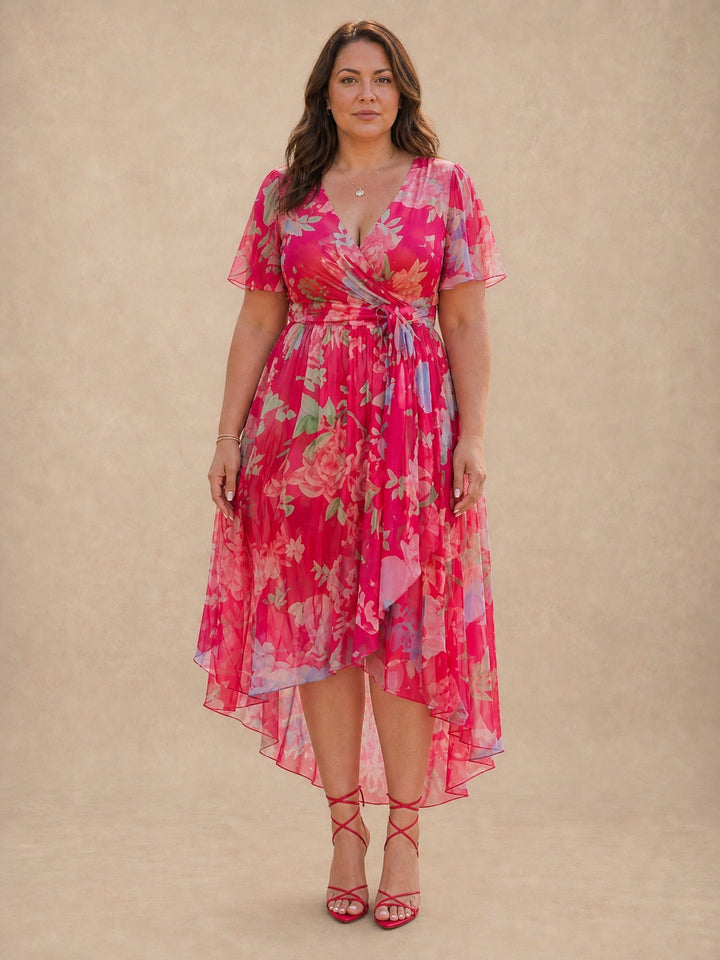 Jessenia Floral Wrap Dress