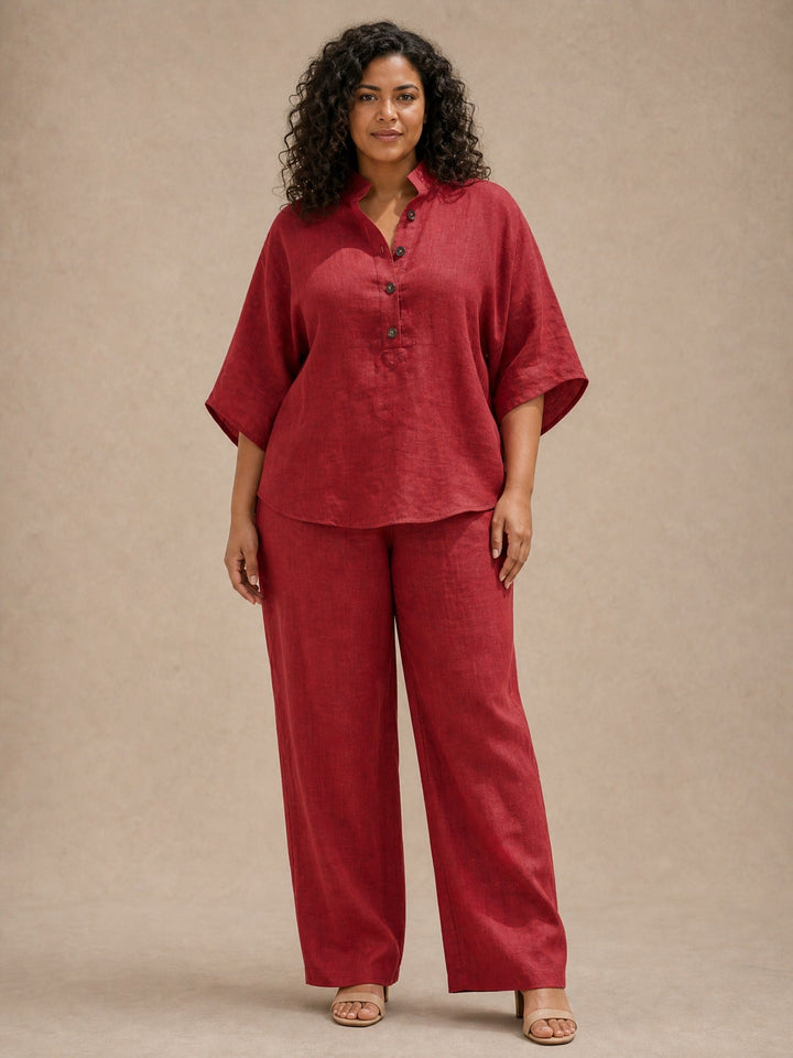 Mariel Batwing Linen Set