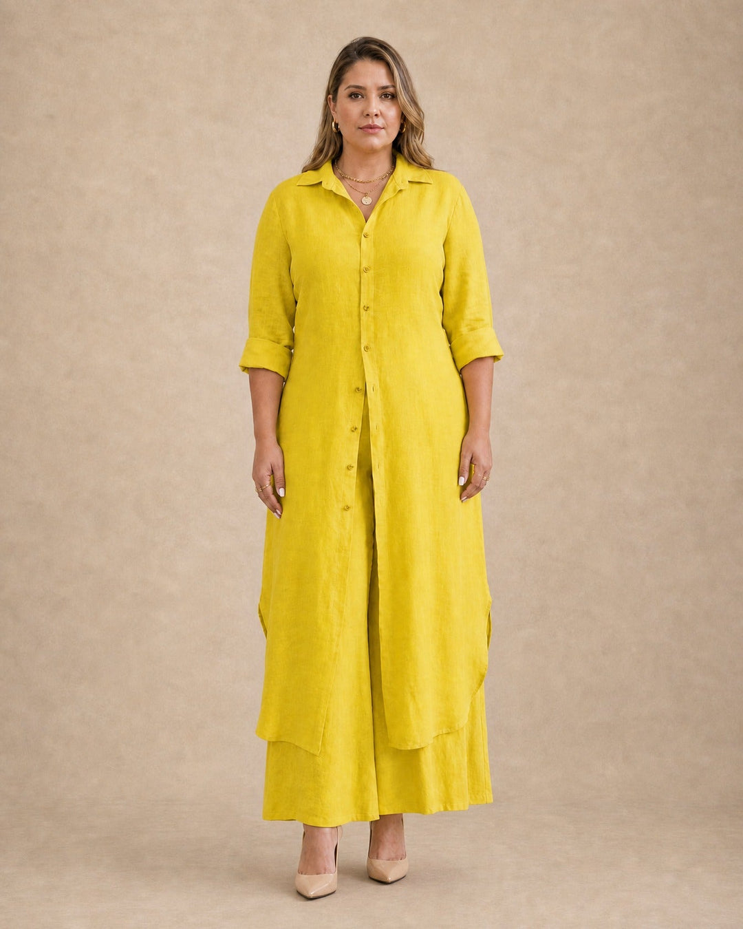 Vienna Linen Two-Piece Set