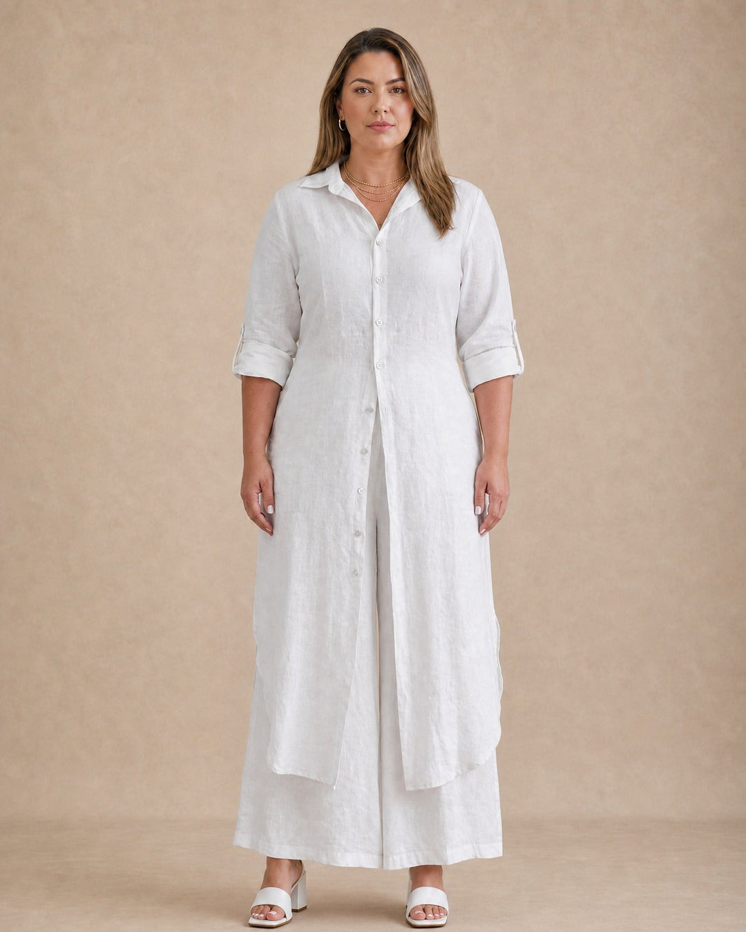 Vienna Linen Two-Piece Set