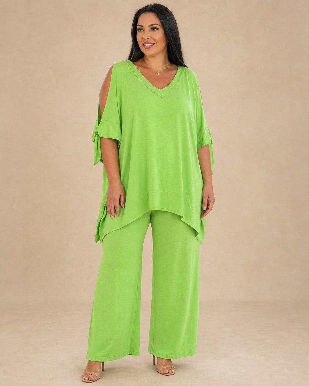 Zelora Linen Two-Piece Set