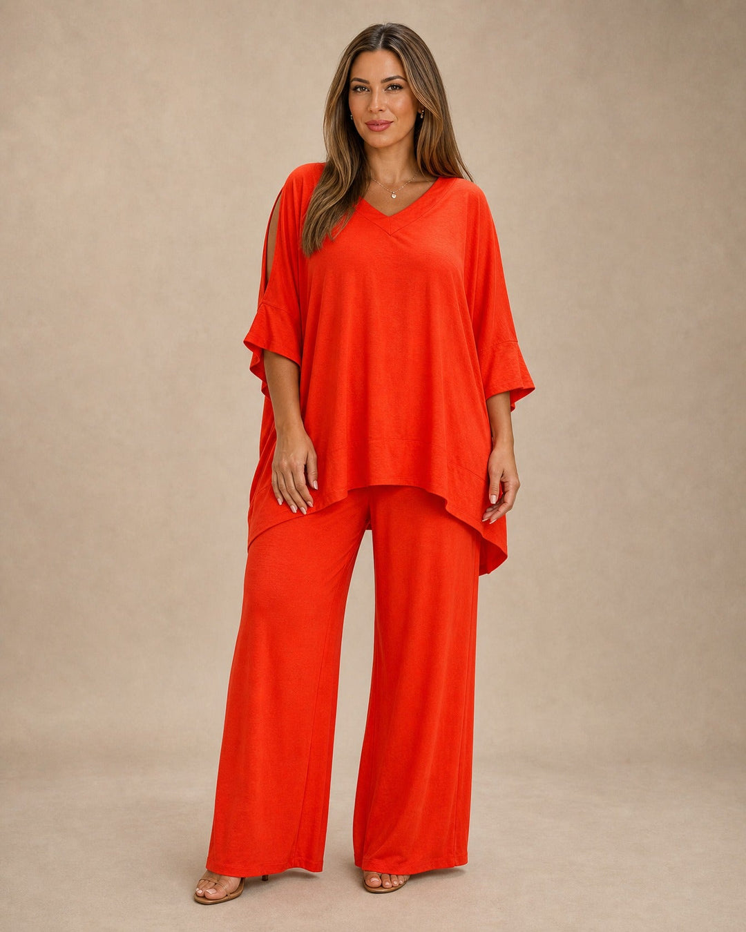 Zelora Linen Two-Piece Set