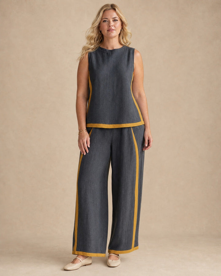 Danie Linen Two-Piece Set