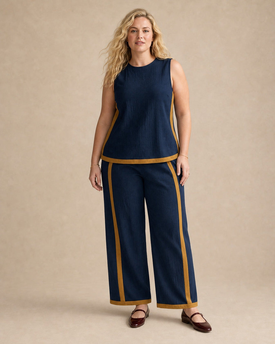 Danie Linen Two-Piece Set