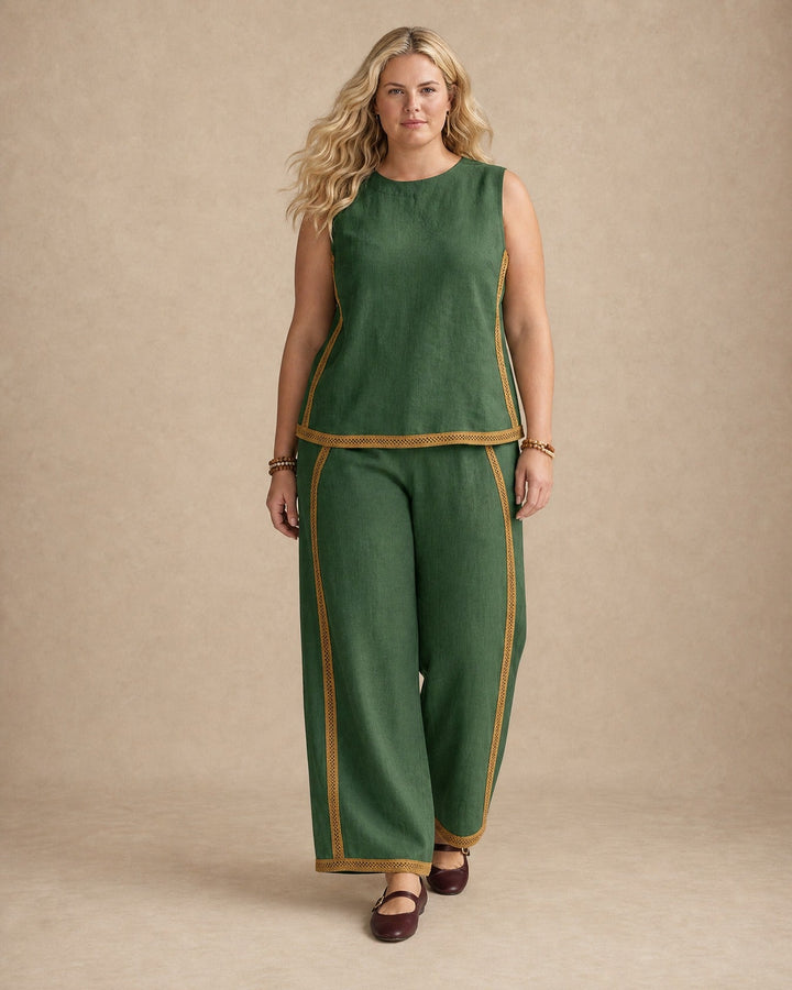 Danie Linen Two-Piece Set
