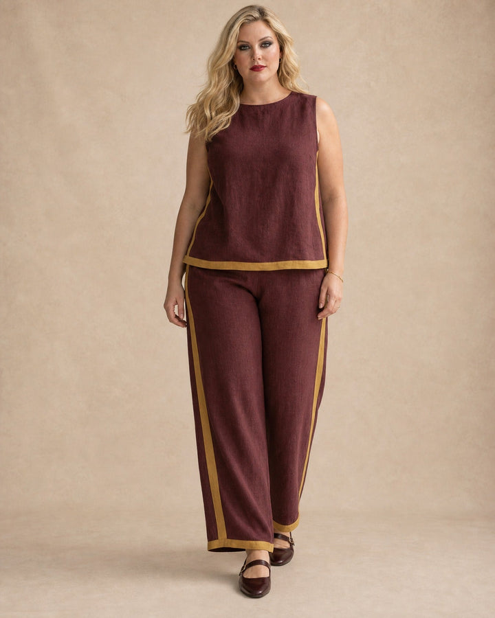 Danie Linen Two-Piece Set