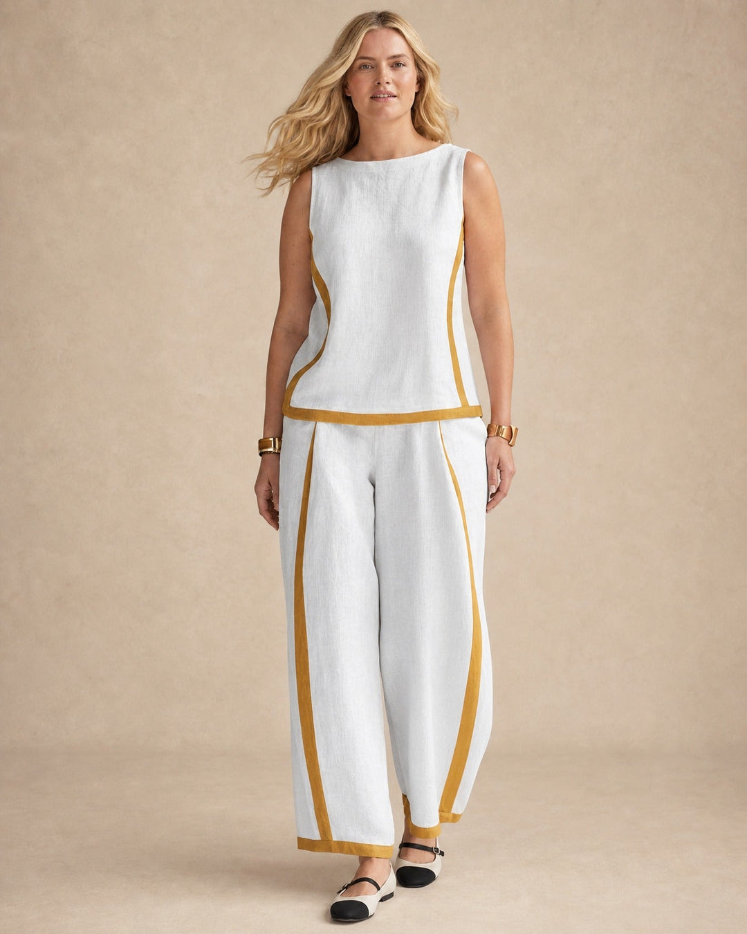 Danie Linen Two-Piece Set