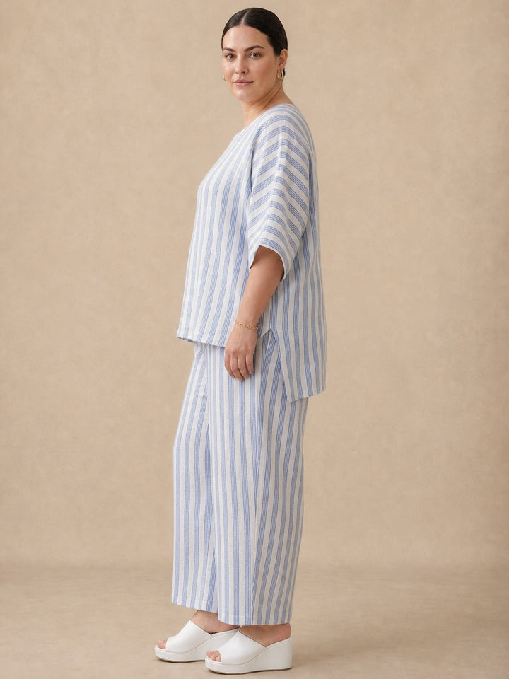 Federica Striped Linen Set