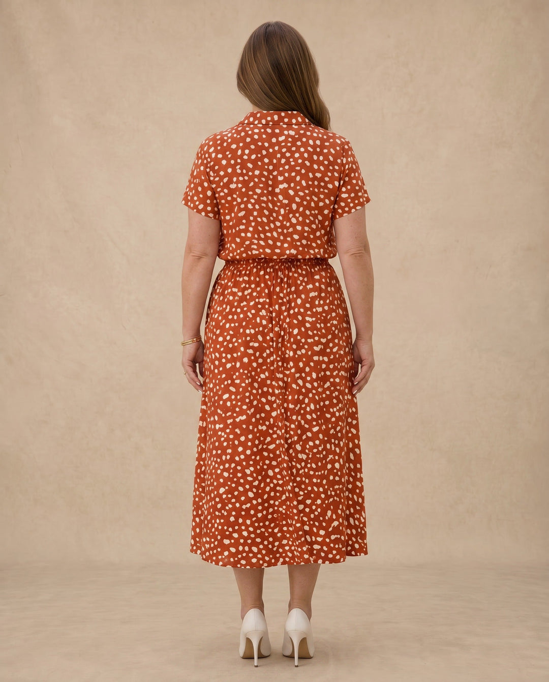 Claribel Printed Midi Dress