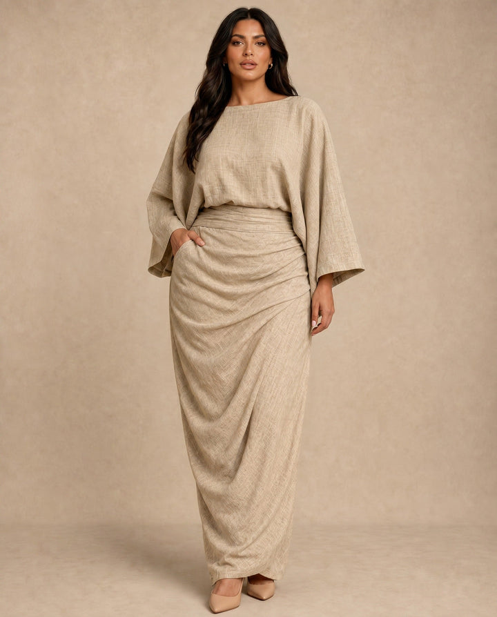 Leah Linen Skirt Set