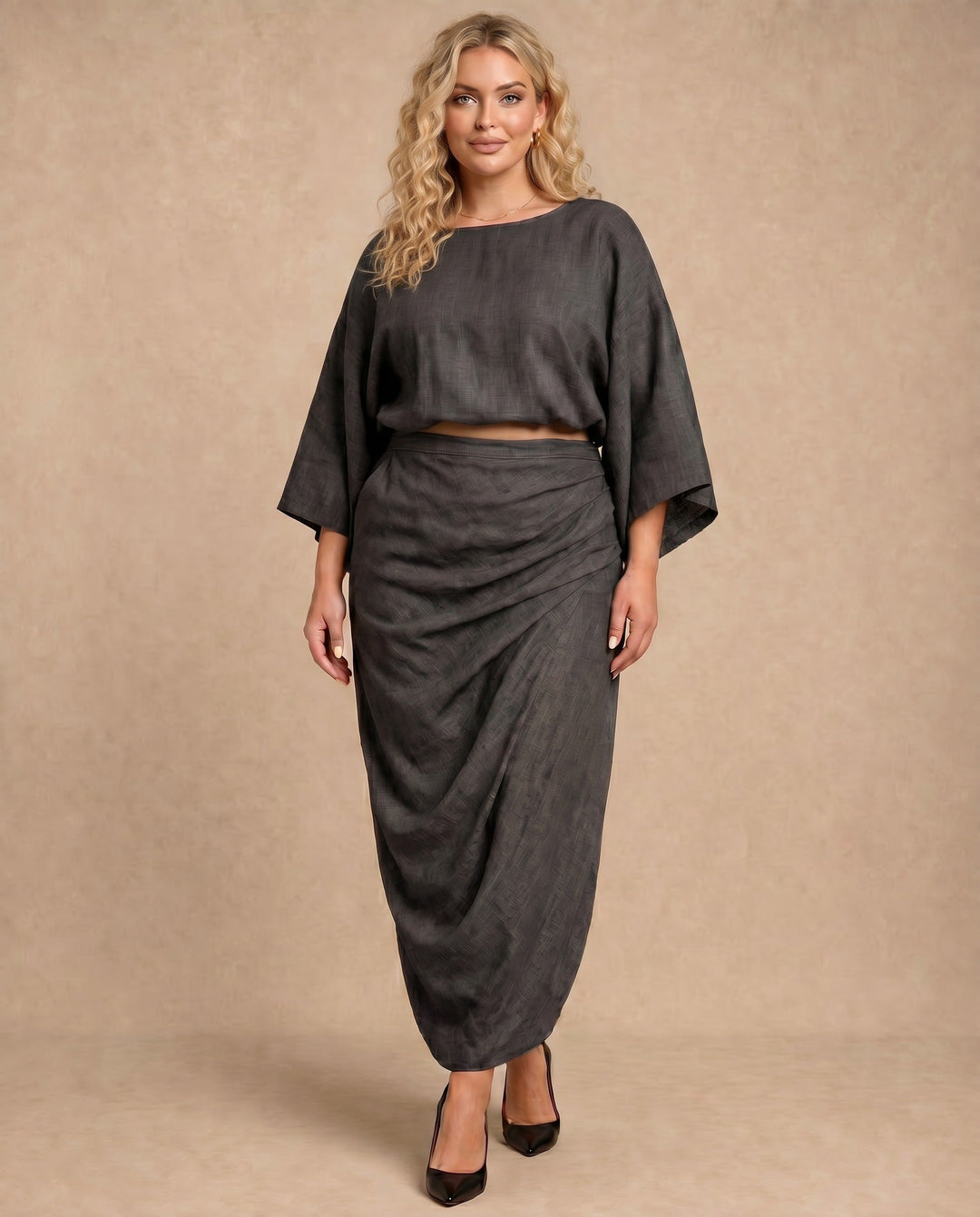 Leah Linen Skirt Set