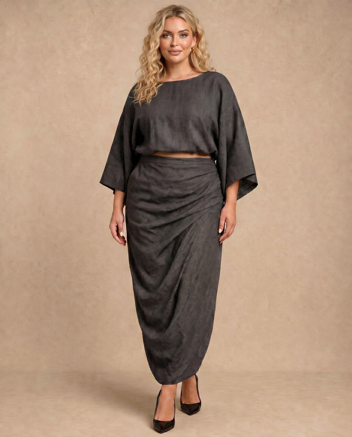 Leah Linen Skirt Set