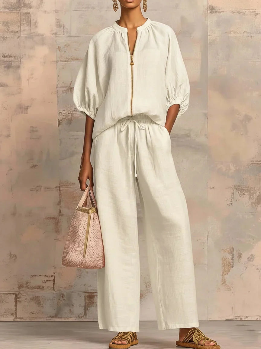 Elara | Linen Two-Piece Set