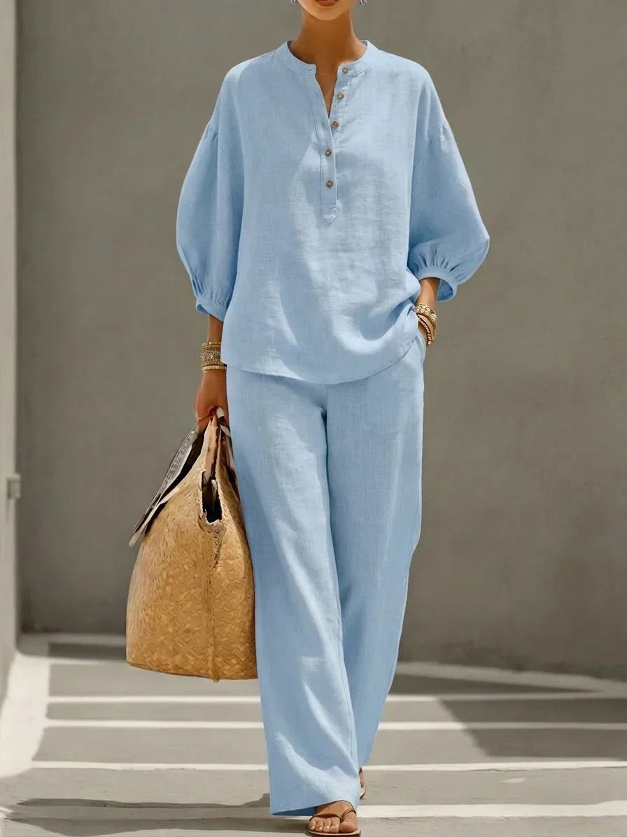 Maeve | Button-Up Two-Piece Set