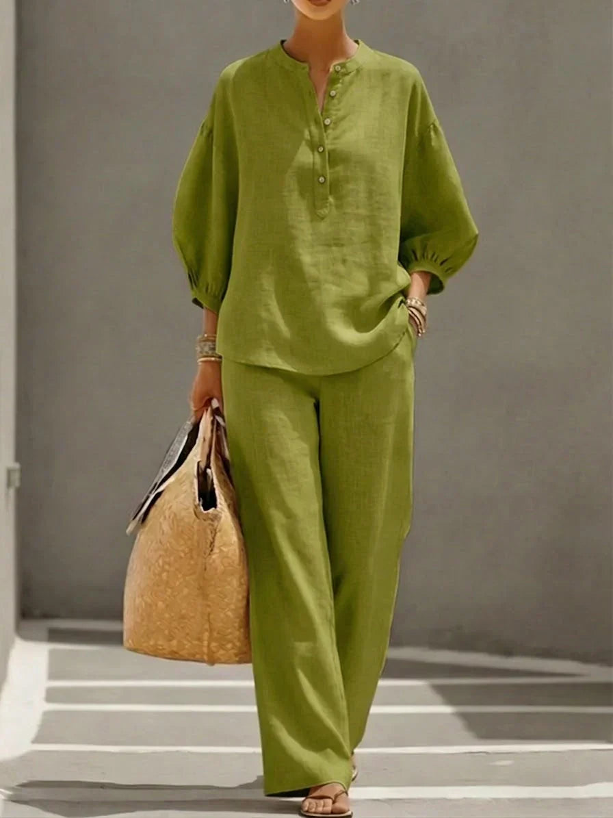 Maeve | Button-Up Two-Piece Set